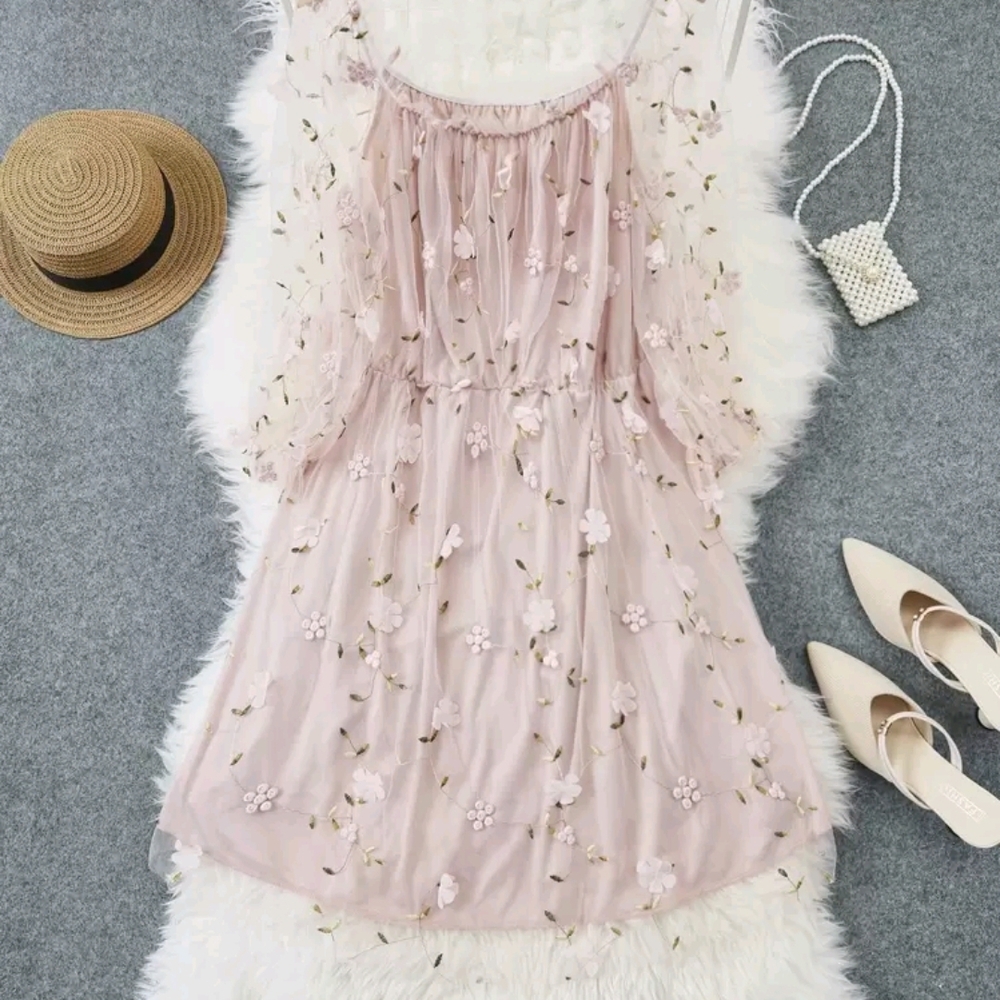 SHEIN Pink Floral Mini Dress